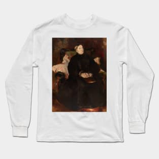 Portrait of a Lady by Adolphe Monticelli Long Sleeve T-Shirt